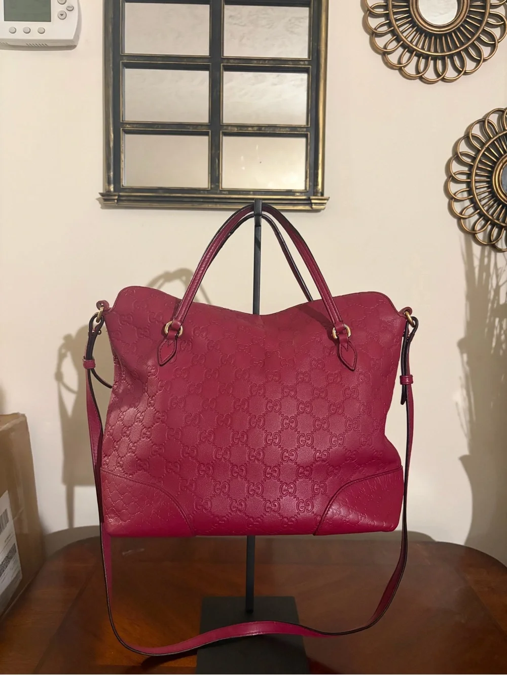 Authentic Gucci Bree Guccissima Medium Fold Over Tote